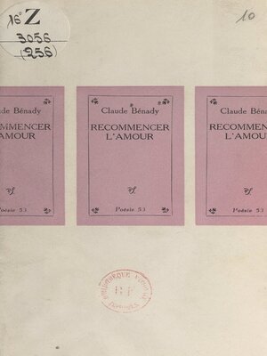 cover image of Recommencer l'amour